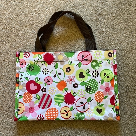 Thirty-One Apple Print Small Tote - Retired - Picture 1 of 8